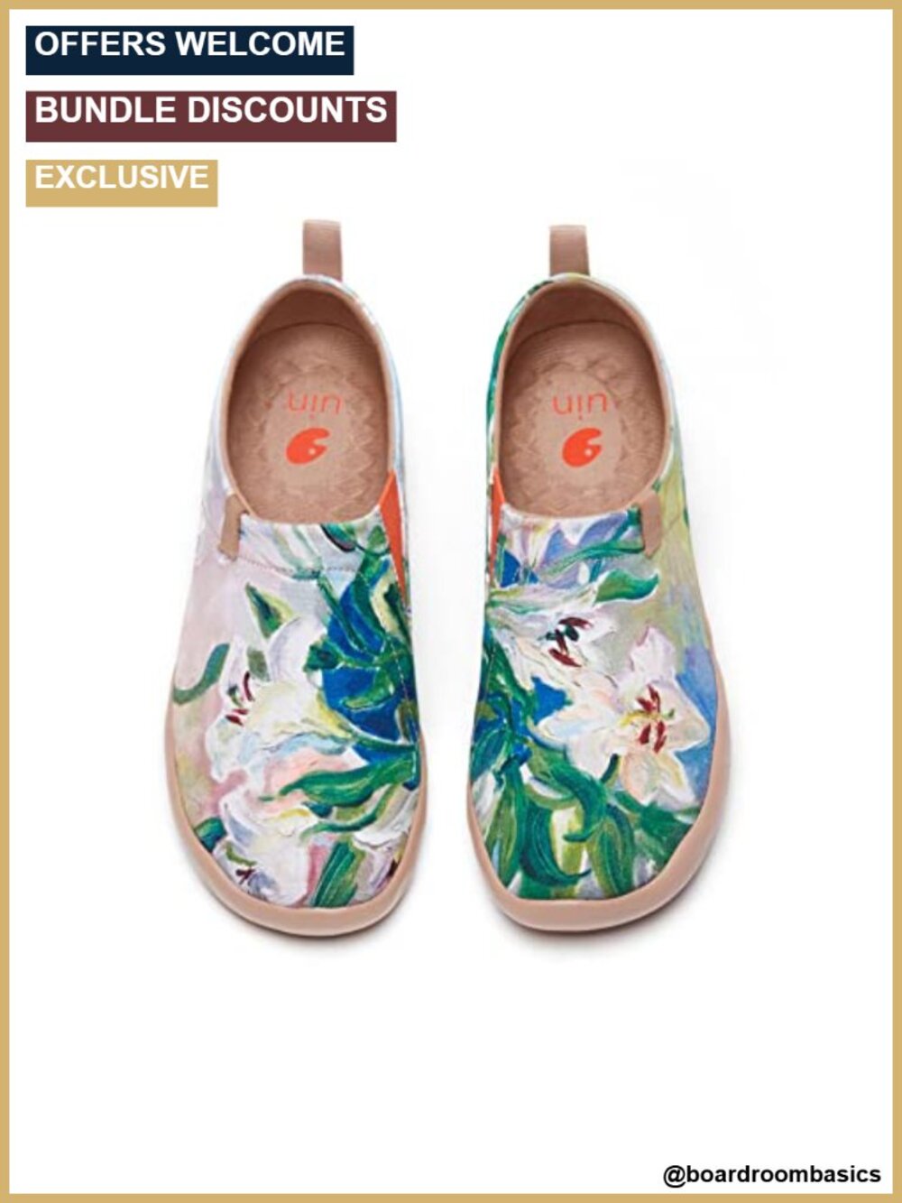 Women's Lightweight Mandala Pattern Slip-On Canvas Loafers with Cushioned